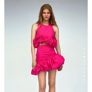 Zara Draped Mini Skirt Limited Edition